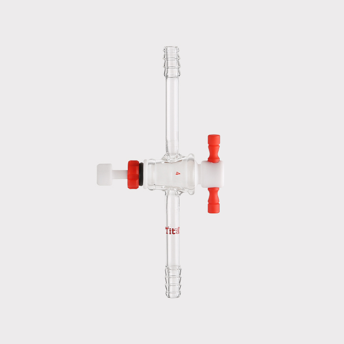 精细可调式四氟直孔节门 孔径:4mm,外径:10mm 特优级