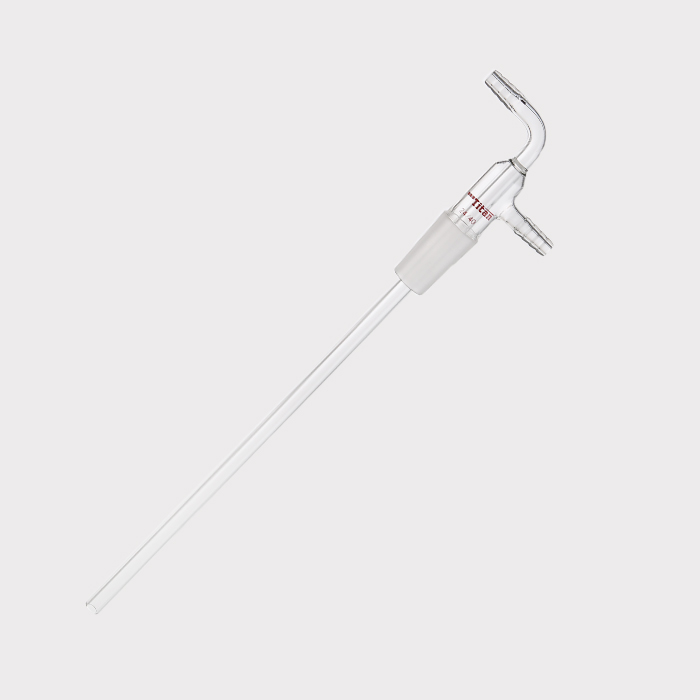 气体或液体输入接头 磨口：24/40，小咀外径：10mm，管长：250mm 特优级 - ACESUN艾斯琳