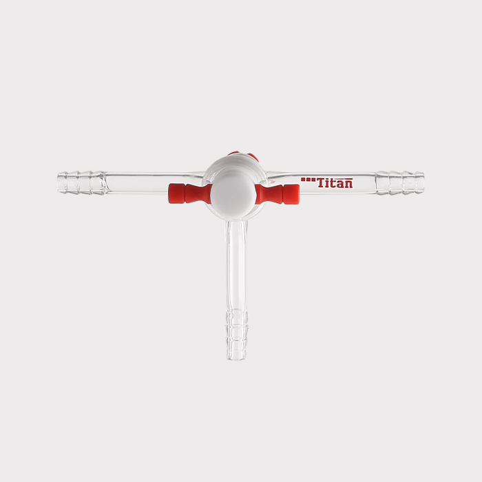 四氟T型节门 孔径：2mm，外径：8mm 特优级 - ACESUN艾斯琳