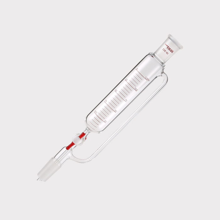 精细可调式带刻度恒压滴液漏斗 磨口：24/40，节门孔径：2mm，125ml 特优级 爆款 - ACESUN艾斯琳