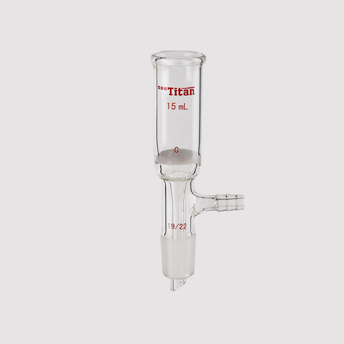 具磨口砂芯布什漏斗 15ml，磨口：19/22，G2砂板 特优级 - ACESUN艾斯琳