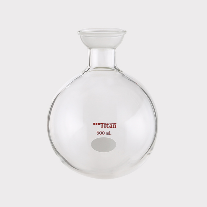 球磨口单口圆底球瓶 磨口：35/20，500ml 特优级 - ACESUN艾斯琳