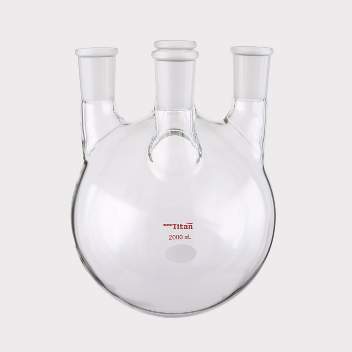 直四口烧瓶 中间磨口:24/40,侧磨口:24/40,前磨口:24/40,2000ml 特优级