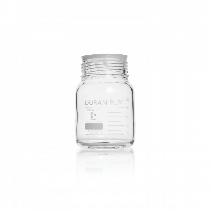 PURE试剂瓶 500ml GLS80 不附盖及倾倒环 原Schott/肖特 - Duran