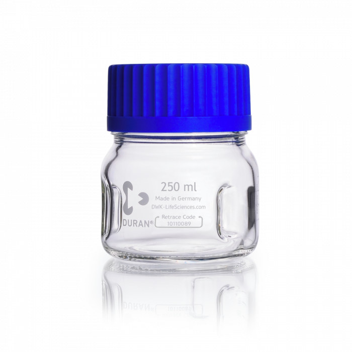 宽口试剂瓶 带挡板 1L GLS80螺牙 原Schott/肖特 - Duran