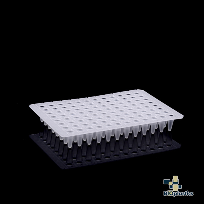 EU 0.1ml 薄壁无裙边96孔板 磨砂 - Bioplastics