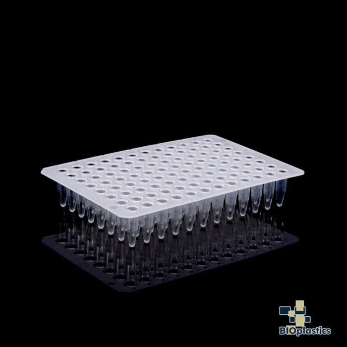 EU 0.2ml 薄壁无裙边96孔板 透明 - Bioplastics