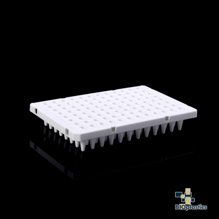 EU 0.2ml 薄壁半裙边96孔板 白色 - Bioplastics