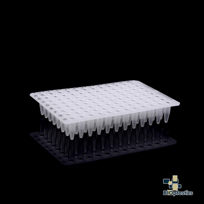 EU 0.2ml 薄壁无裙边96孔板(可裁） 磨砂 - Bioplastics