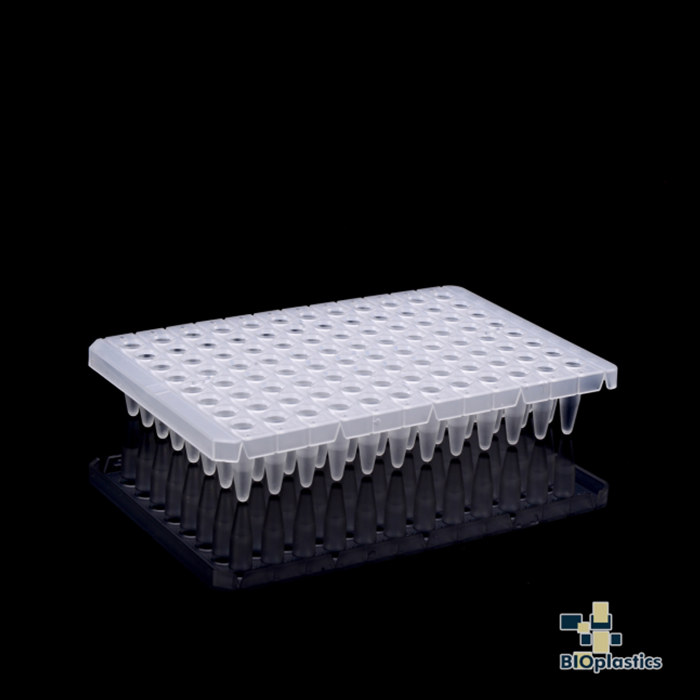 EU 0.2ml 薄壁半裙边96孔板(可裁） 磨砂 - Bioplastics