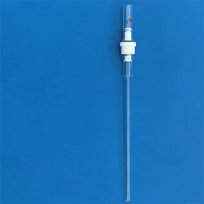 白色全四氟盖，5mm外径玻璃低压/真空样品管,500MHz,长度7(inch)