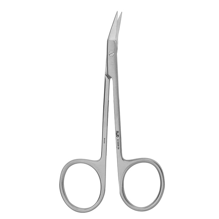 缝合剪 斜角弯 尖头 9.5cm 【仅限科研专用 用于动物实验】