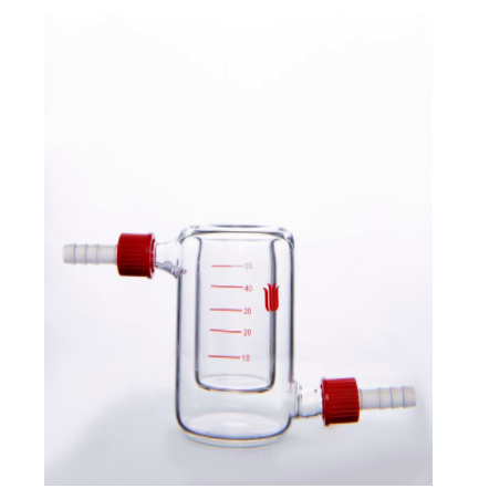 带可拆卸小咀夹套烧杯 500ml，小咀外径8mm - 欣维尔