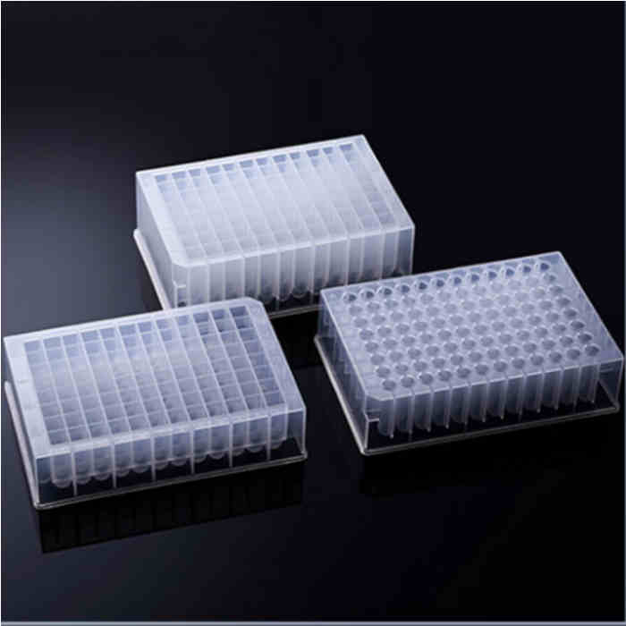 24孔深孔板 10ml 未灭菌 半透明 方形孔 V型底 PP材质 不带盖