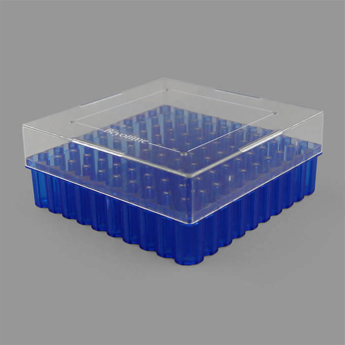 100孔液氮罐专用冻存盒 PC 适用于0.5-2ml的内旋冻存管