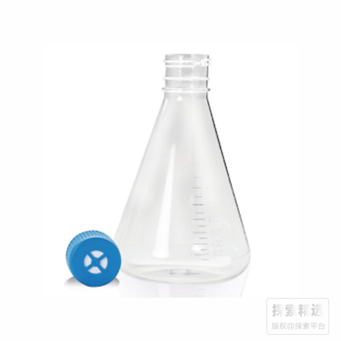 三角培养摇瓶 2800ml PETG材质 悬浮型 滤膜盖 独立包装 已灭菌 无DNA/RNA酶 无热原 - 玖梧精选