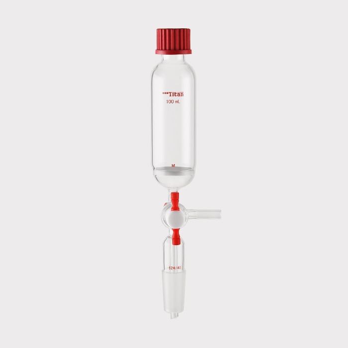 多肽固相合成管 具2mmT型四氟节门,磨口:24/40,25#,G3砂板,100ml 特优级