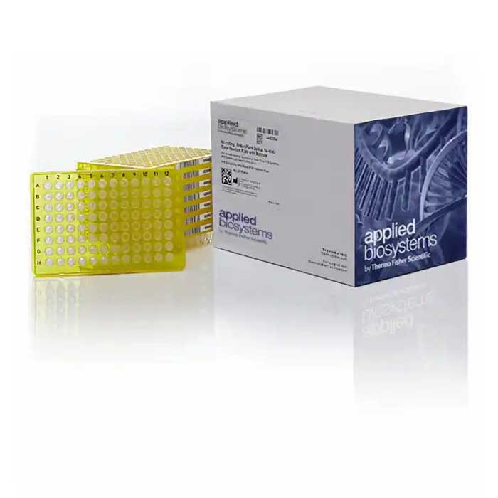 MicroAmp EnduraPlate 光学 96孔黄色反应板 0.2ml 半裙边（带条形码） - ABI