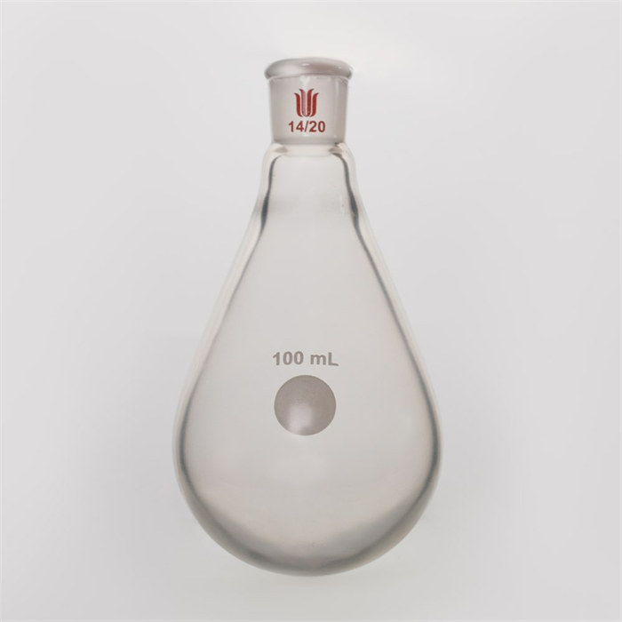 镀膜，旋蒸用厚壁茄型瓶,高强度,磨口:14/20,100ml