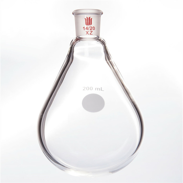 旋蒸用厚壁茄型瓶,高强度,磨口:14/20,200ml - 欣维尔