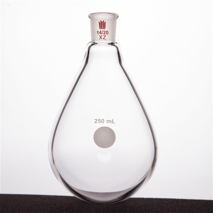 旋蒸用厚壁茄型瓶,高强度,磨口:14/20,250ml - 欣维尔