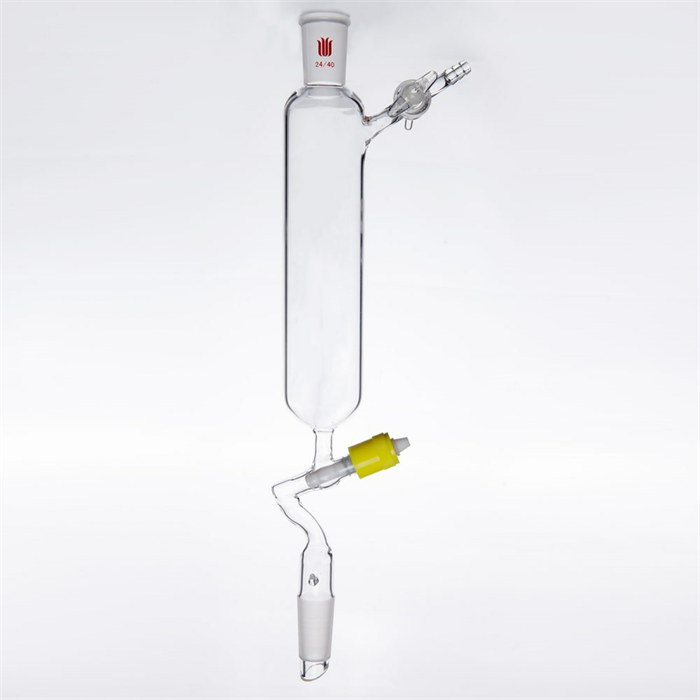 具磨口侧支玻璃节门，加液漏斗,内24/40,250mL - 欣维尔