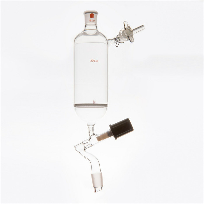 滴液过滤漏斗,过滤器4mm高真空阀,内19/22,200mL,G3 - 欣维尔