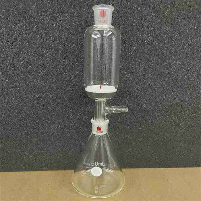 具磨口微量过滤漏斗,磨口:14/20,砂芯孔隙规格:G4