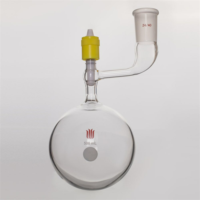 溶剂储存球瓶,磨口：24/40,500ml,新型8mm高真空阀