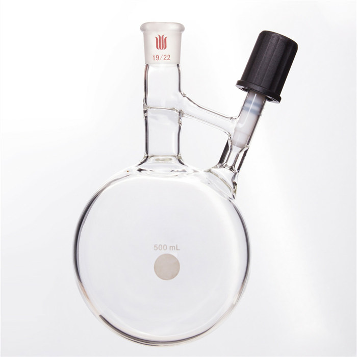 溶剂存储转移球瓶,磨口:19/22,500ml,4mm高真空阀