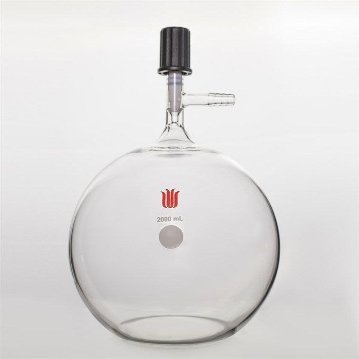 平底溶剂存储瓶,4mm高真空阀,1000ml