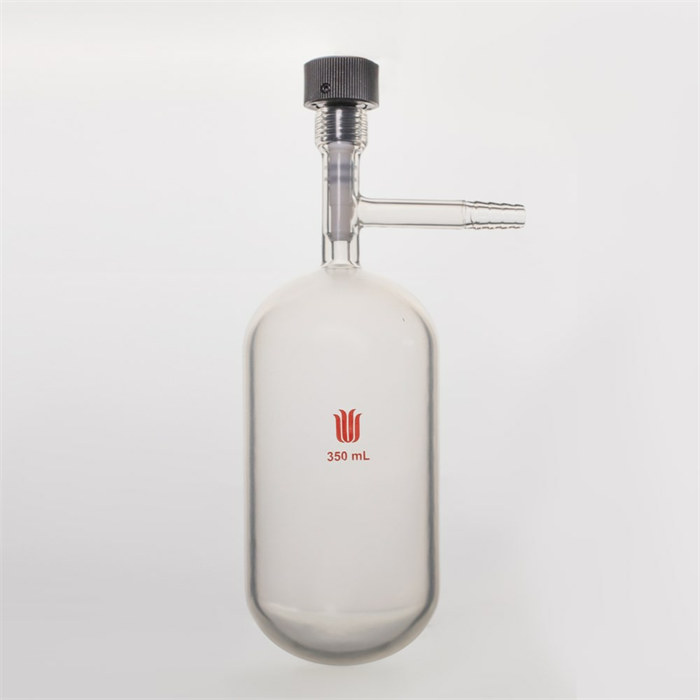 镀膜，溶剂存储瓶350ML,7#内螺纹4MM高真空，外径70*长140MM - 欣维尔