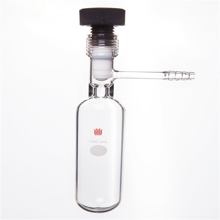 镀膜，溶剂存储瓶100ML,11#内螺纹8MM高真空，外径40*长140MM - 欣维尔