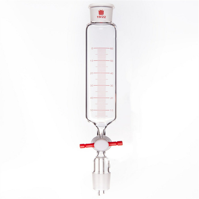带刻度筒形滴液漏斗，磨口：19/22，容量：60ml - 欣维尔