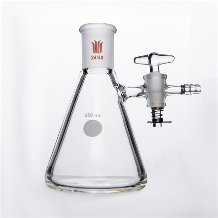 玻璃节门，磨口三角瓶，容量250ml，磨口24/40 - 欣维尔