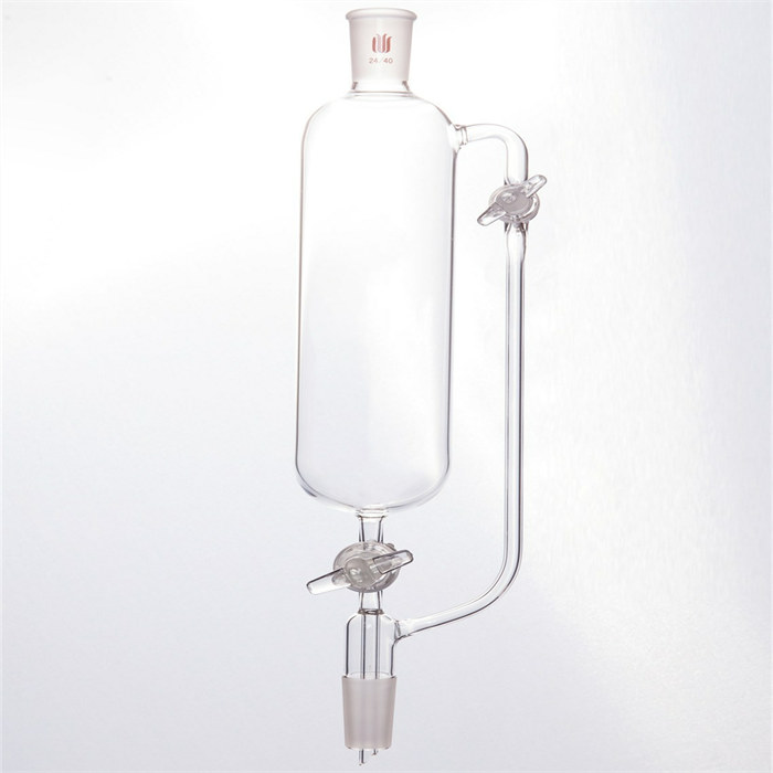 无刻度恒压滴液漏斗,双玻璃节门,500mL,24/40 - 欣维尔