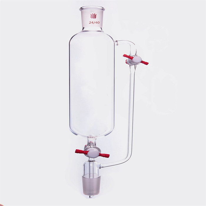 无刻度恒压滴液漏斗,双四氟节门,500mL,24/40 - 欣维尔