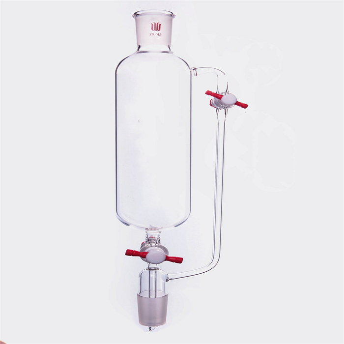 无刻度恒压滴液漏斗,双四氟节门,500mL,29/42 - 欣维尔