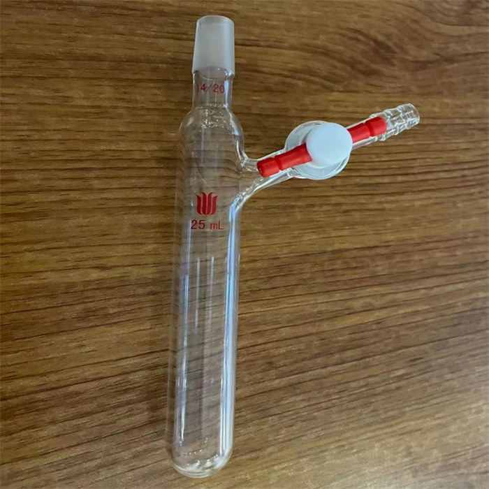 四氟节门, 外磨口反应管,磨口:14/20,容量:25ml