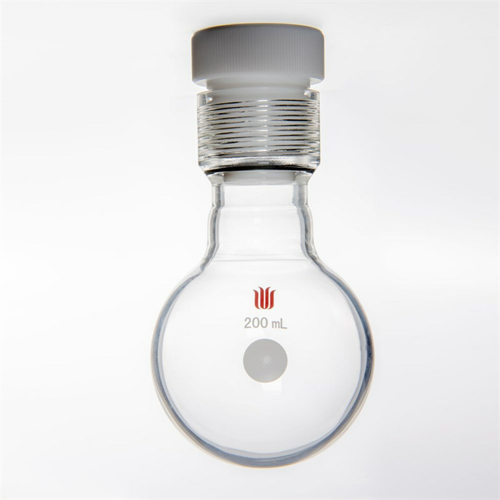 厚壁圆底耐压瓶，容量：200ml，25#内螺纹口