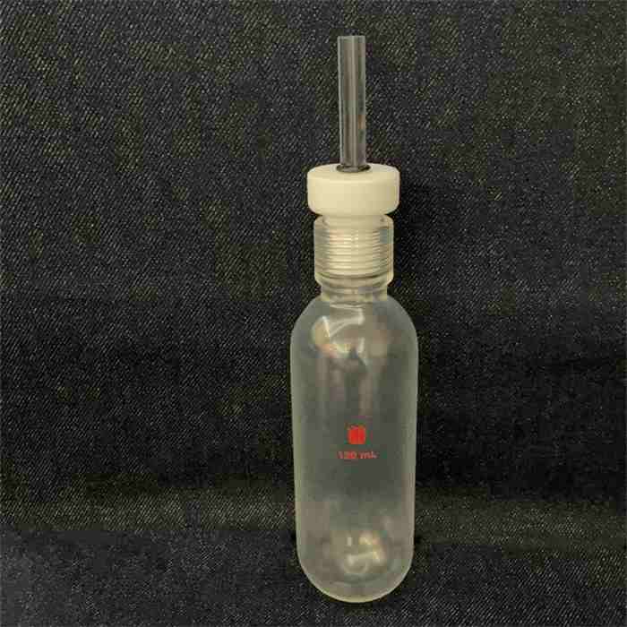 镀膜耐压瓶,具导气接口,全包O型圈,容量120ML,15#