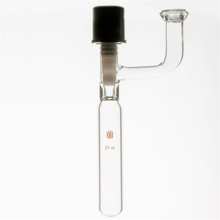 气体或液体存瓶,15#砝兰口,8mm高真空，容量：25mL