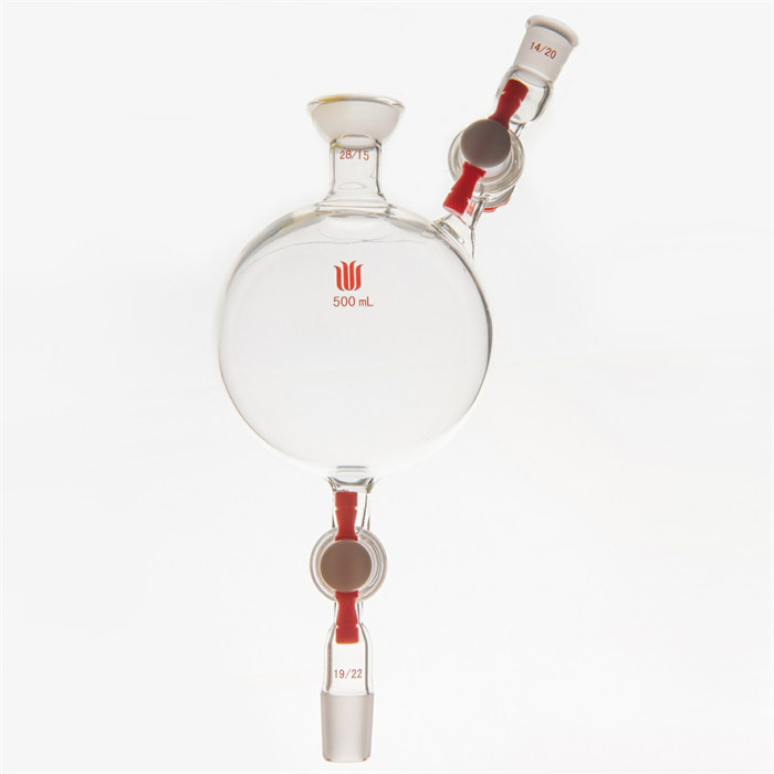 溶剂纯化系统接受瓶，容量：500ml，上28/15，下19/22，侧14/20