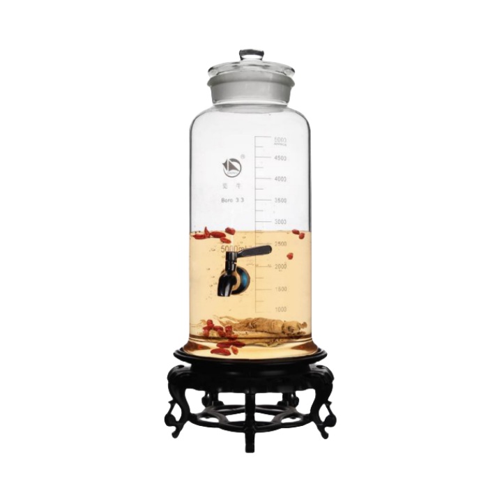 3.3高硼硅标本瓶5000ml(带龙头及底座）