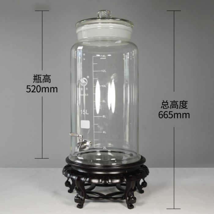 3.3高硼硅标本瓶15000ml(带龙头及底座）