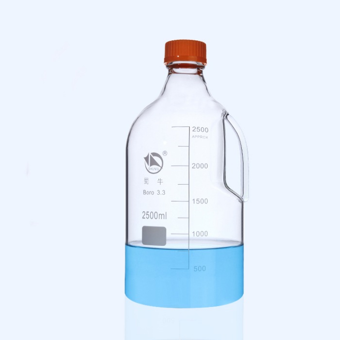 带手柄玻璃蓝盖瓶2500ml - 蜀牛