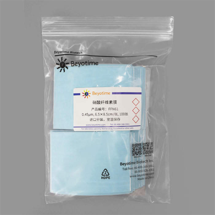 硝酸纤维素膜(进口分装, 6.3×8.3cm, 0.45um) - Beyotime/碧云天