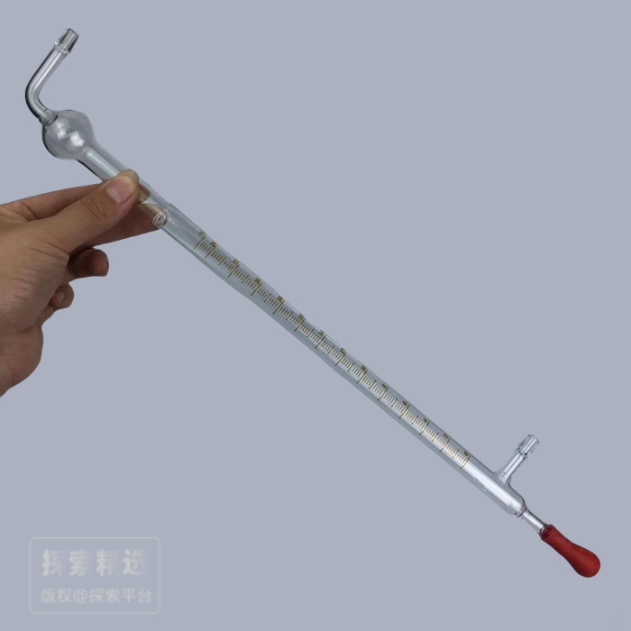 皂泡流量计 25m1 使用氢气 两头接软管（带球，带胶头和胶管）