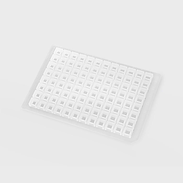硅胶片 适用于96孔深孔板 方孔形 可穿刺 化学耐受型