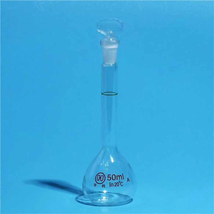 白色容量瓶(量入式） A级 50ml - 华鸥